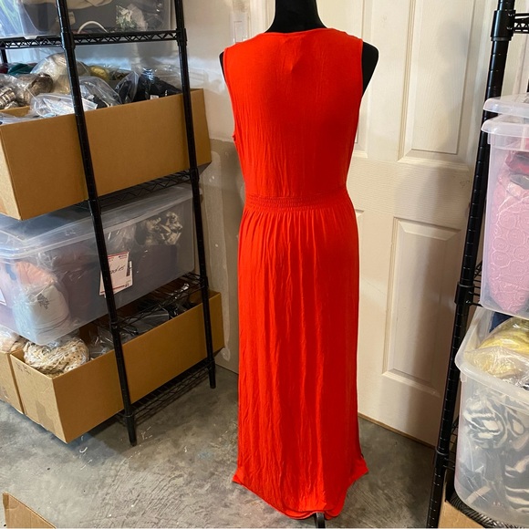 Spense Maxi Dress Sleeveless Red Spandex Floor Length XL Dress summer ca… - Picture 2 of 9